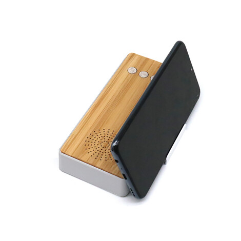 Bambu Kablosuz Şarj & Bluetooth Hoparlör 1209 - Thumbnail