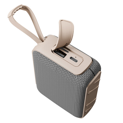 Bluetooth Hoparlör AS-03 Bej - Thumbnail