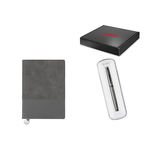 Boss Defter & Kalem Seti 2236, Gri - Thumbnail