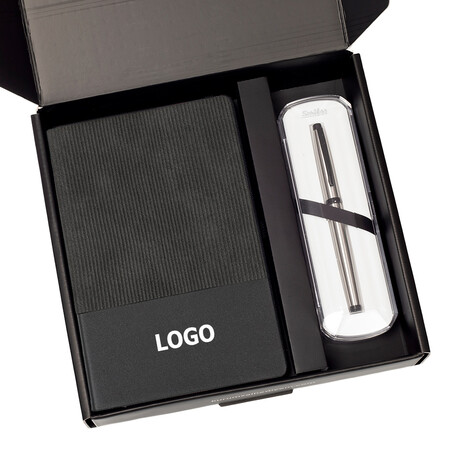 Kurumsal Hediyem - Boss Defter & Kalem Seti 2236, Siyah