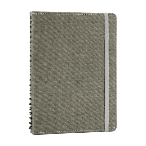 Gizli Spiralli Defter 21,5x15cm 1466 Gri - Thumbnail