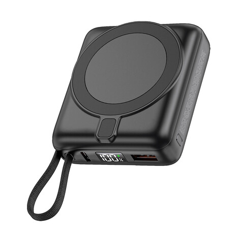 Hızlı Şarj Magsafe Powerbank 10000 mAh M10L, Siyah - Thumbnail