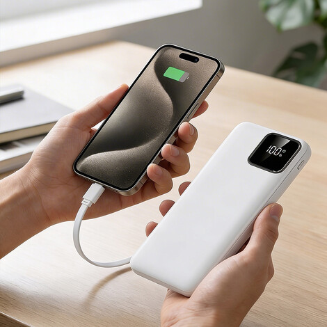 Hızlı Şarj Powerbank 10000 mAh IP-G16L, Beyaz - Thumbnail