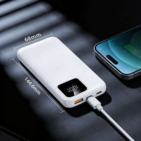 Hızlı Şarj Powerbank 10000 mAh IP-G16L, Beyaz - Thumbnail