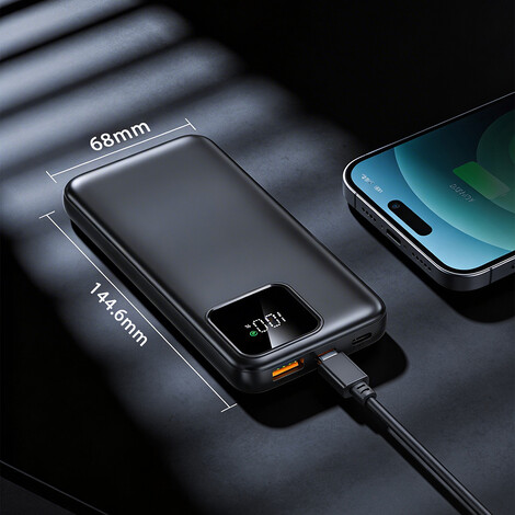 Hızlı Şarj Powerbank 10000 mAh IP-G16L, Siyah - Thumbnail