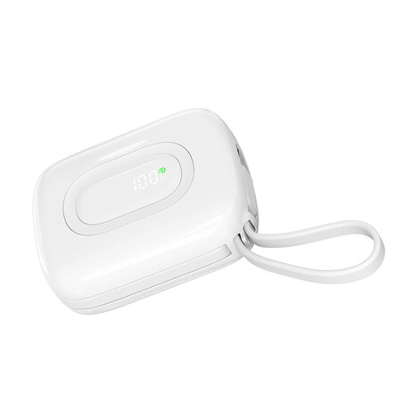 Hızlı Şarj Powerbank 10000 mAh P20M, Beyaz - Thumbnail