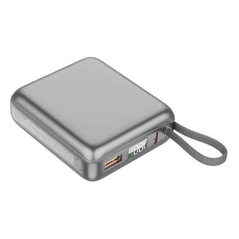 Hızlı Şarj Powerbank 10000 mAh P335, Gri - Thumbnail
