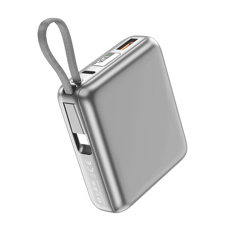 Hızlı Şarj Powerbank 10000 mAh P335, Gri - Thumbnail