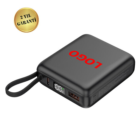 Hızlı Şarj Powerbank 10000 mAh P335, Siyah - Thumbnail