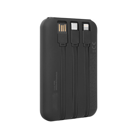 Hızlı Şarj Powerbank 10000mAh P135, Siyah - Thumbnail