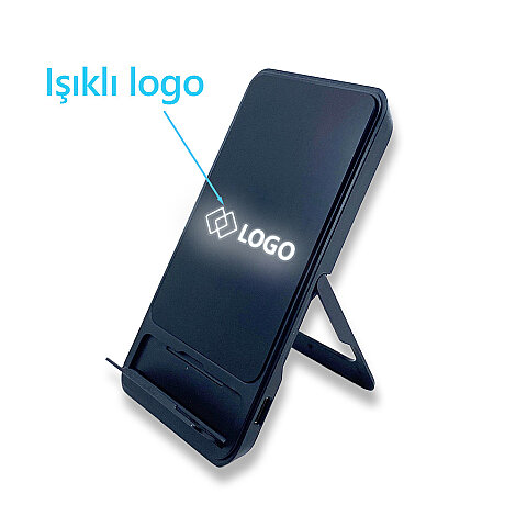 Led Logolu Kablosuz Şarj Standı 1560 - 2