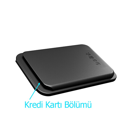 Magsafe Kartlık, Standlı SL-WC16, Siyah - Thumbnail