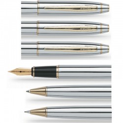 Scrikss Üçlü Kalem Set 35, Krom-Altın - 2